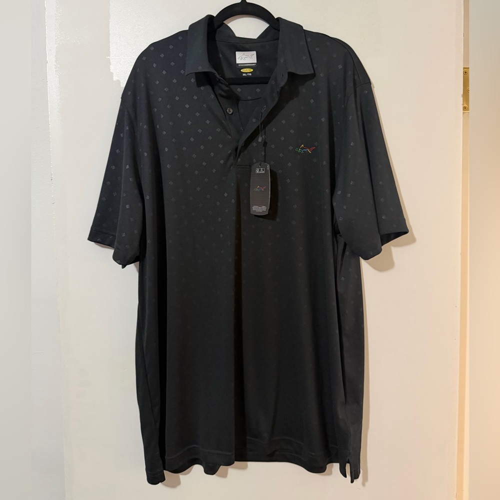 Greg Norman Collection Black Polo Shirt